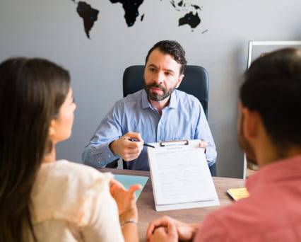 Immigration Consultant Guiding Applicants