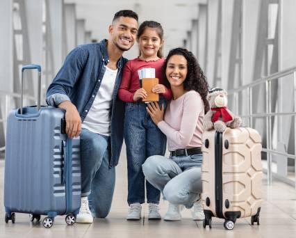 Family with Visas